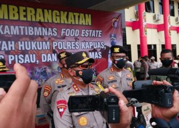 Kapolda Kalteng Gelar Apel Rutin Pengecekan Kesiapan Proyek Food Estate
