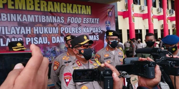 Kapolda Kalteng Gelar Apel Rutin Pengecekan Kesiapan Proyek Food Estate