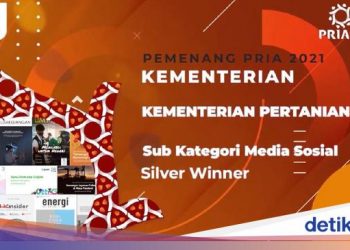 Kementan Dapat Penghargaan Silver Winner Kategori Media Sosial