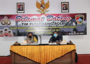 Polres Ciamis Jadi Tempat Penelitian dari Tim Puslitbang Polri