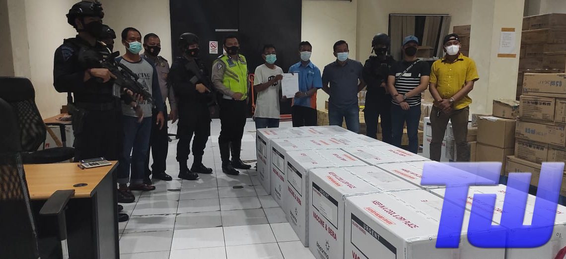 Polres Serang Kota Kembali Kawal Penerimaan Vaksin Covid-19