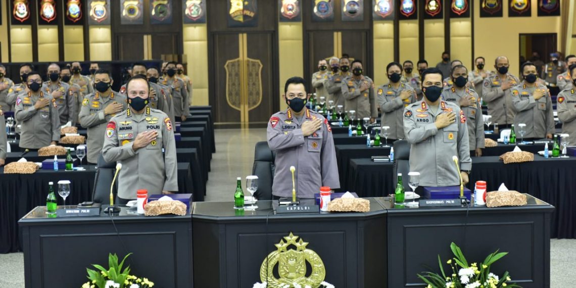 Rakernis Gabungan 4 Divisi, Kapolri Minta Penguatan Transformasi Menuju Polri Presisi
