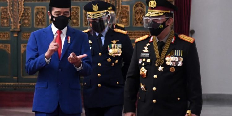 Amanat pada Upacara Peringatan Ke-75 Hari Bhayangkara Tahun 2021, 1 Juli 2021, di Istana Negara, Provinsi DKI Jakarta