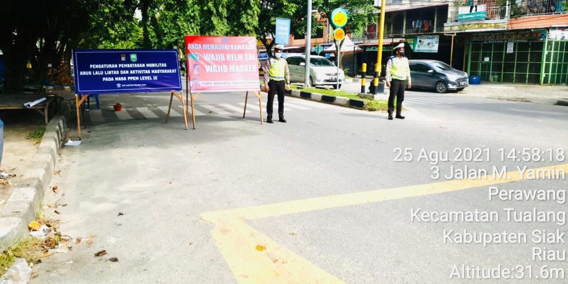 Meski Covid-19 di Siak Menurun,  Penyekatan Berlanjut Menjadi Level III Begini Polanya
