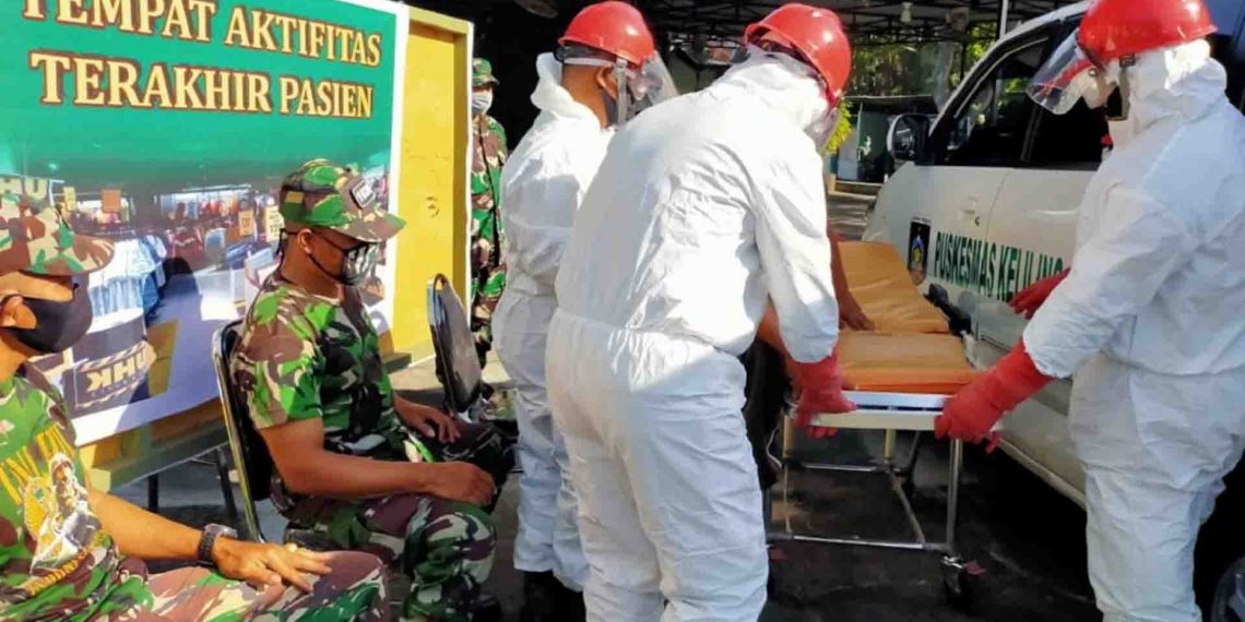 TNI-Polri Latih Kemampuan Penanganan Pasien Covid-19