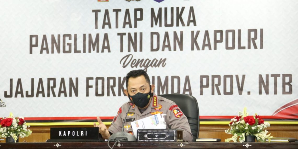 Kapolri Ingatkan Penurunan Level di NTB Harus Diimbangi Prokes yang Ketat
