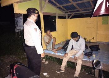 Patroli Pencegahan Covid 19 Polsek Kelumpang Barat