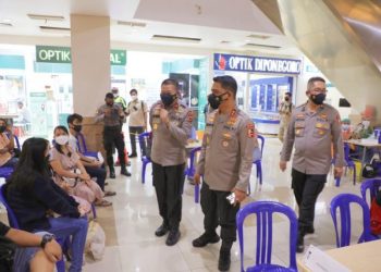 Sukseskan PON XX Papua Kakorbinmas Baharkam Polri Tinjau Vaksinasi di Jayapura