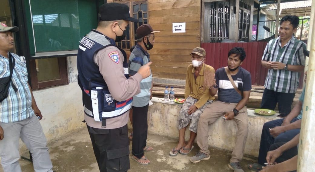 Polisi Ajak Warga Magalau hulu Patuhi Prokes