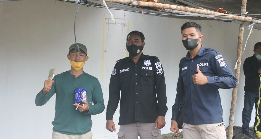 Polresta Palangka Raya Dampingi Perwakilan Lomba Bhayangkara Mural Festival 2021