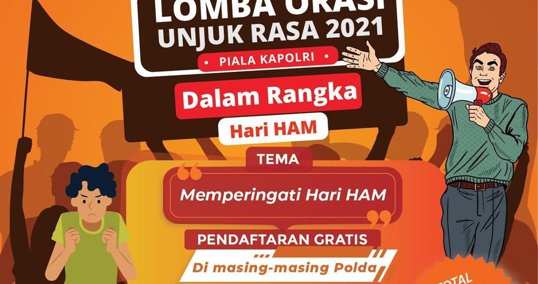 Peringati Hari HAM Sedunia, Polri Gelar Lomba Orasi