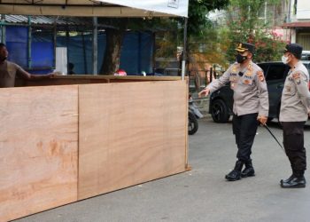 Kapolres Palopo Tinjau langsung Pos Pam dan Pos Yan Kesiapan Natal dan tahun Baru 2022