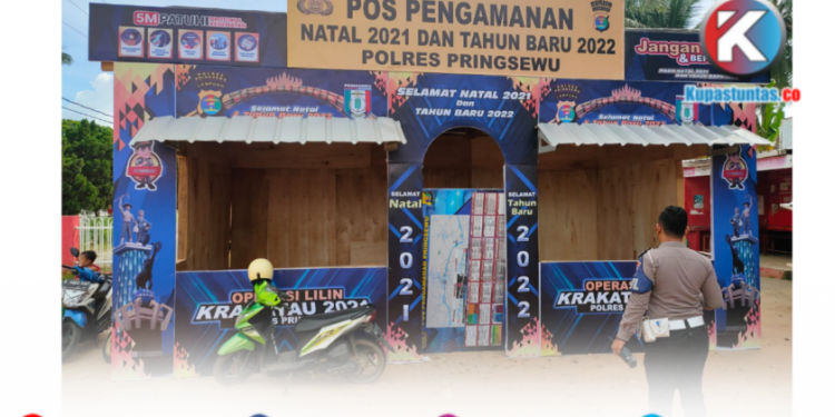 Jelang Operasi Lilin, Polres Pringsewu Dirikan 2 Pos Pengamanan Masa Nataru, Cek Disini Lokasinya