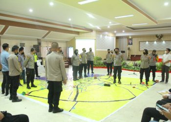 Polresta Manado Gelar TFG Pengamanan Malam Tahun Baru 2022