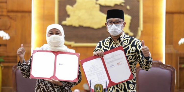 Pemprov Jabar dan Jatim Kerja Sama Soal Pangan Hingga Baterai Mobil Listrik