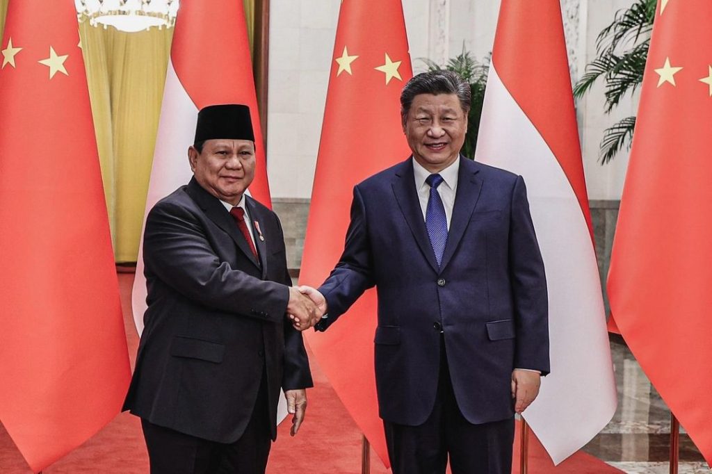 Prabowo Subianto - Xi Jin Ping