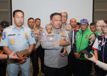 kolaborasi Korlantas Polri dengan komunitas ojek online