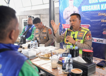 pendekatan humanis Polantas dengan komunitas ojol