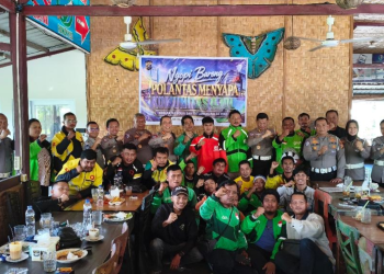 Ngopi Bareng Polantas Menyapa Komunitas Ojol di Pekanbaru