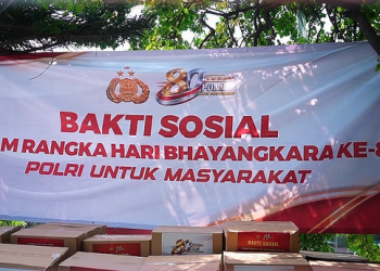 bantuan sosial Polri Hari Bhayangkara ke-80 Kampung Tongkol Jakarta Utara
