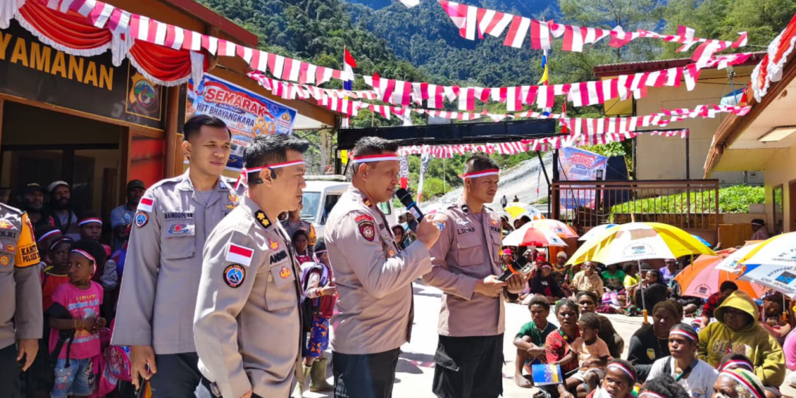 kegiatan Hari Bhayangkara ke-80 Polsek Tembagapura